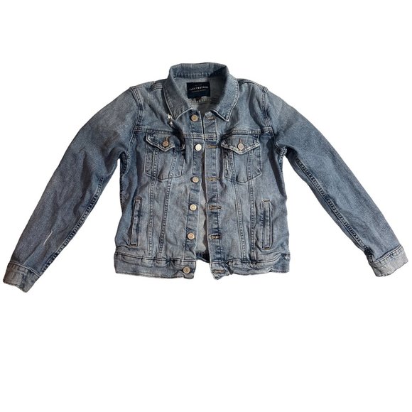LUCKY BRAND light blue Denim long sleeve Jacket S/P - Picture 2 of 8